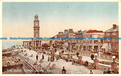 R129773 Der Uhrturm. Herne Bay. Valentine. Carbo Farbe