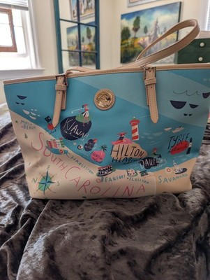 Spartina 449 South Carolina Outer Banks Large Tote Bag Coastal TravelPurse NWOT 