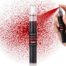 Dark Fake Blood Spray Splatter SFX Makeup Kit for Halloween, Cosplay, Zombie...