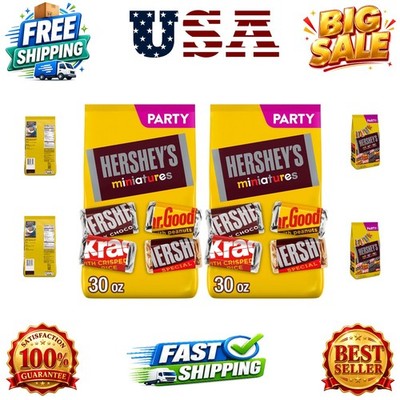 Miniatures Assorted Chocolate Candy Party Pack, 30 oz Pack of 2