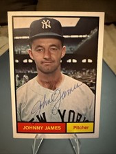 Johnny James Signed 1982 Renata Galasso 1961 World Champions #31 In Person Auto
