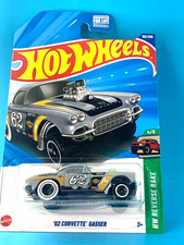 HOT WHEELS 2025 '62 CORVETTE GASSER GREY 182/250 JBB08 HW REVERSE RAKE VETUSKEY