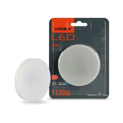 LED Lampe Strahler Spot Leuchtmittel VIDEX GX53 12W 3000K Warmweiß Super Hell