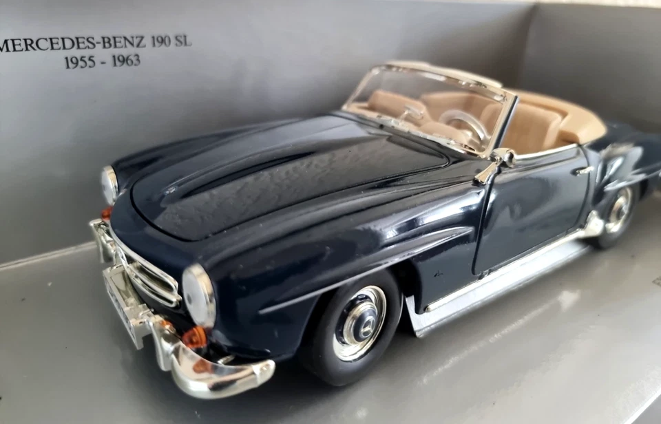 Mercedes Benz 190 SL 1955 cupé ERTL 1/18 escala exclusivo MB coche modelo museo Foto 2 de 4