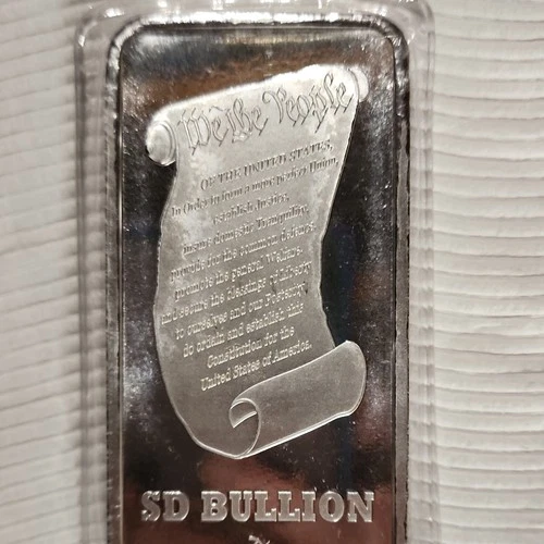 SD Bullion 10 oz Silver Bar 999.9 Fine Liberty Bell We the People