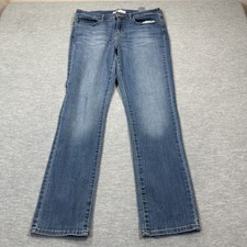 Signature Levi  s Jeans Women 12M Mid Rise Straight Blue Denim Pants Casual