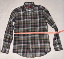 Carolina Hererra Men's Medium Button Down Plaid Shirt