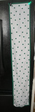 Women's Rectangle Scarf Texture Ireland 100 Polyester White w/Green Clovers