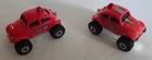 Vintage 1980's Hot Wheels Diecast (Micro Machines Cars) Baja Beetle Volkswagens