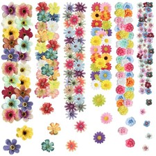 240pcs Fake Flowers Heads Artificial Silk Flower for Crafts, Small Artificial...