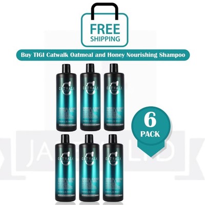 TIGI Catwalk Oatmeal & Honey Shampoo For Dry Damaged Hair 750ml - PACK OF 6