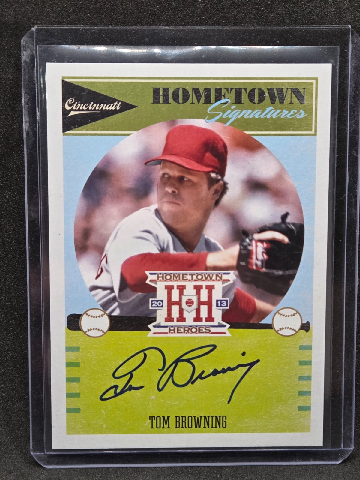 2013 Panini Hometown Heroes Tom Browning Hometown Signatures #HSTO