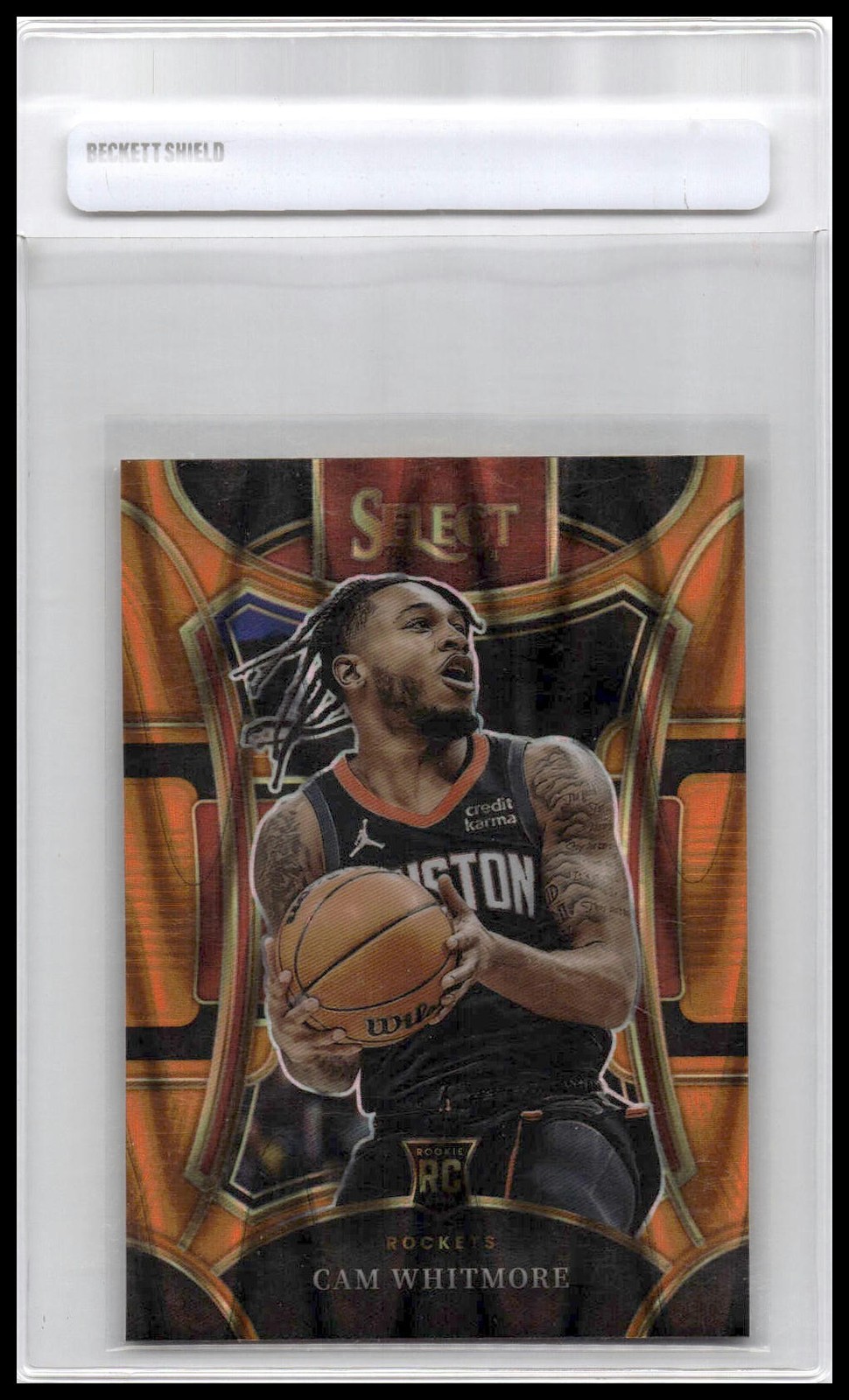 2023-24 Panini Select #307 Cam Whitmore Orange Tectonic Prizms