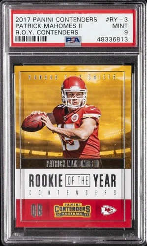 2017 CONTENDERS ROY CONTENDERS #RY-3 PATRICK MAHOMES II ROOKIE RC PSA 9