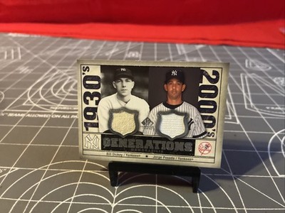 2008 Upper Deck Bill Dickey Jorge Posada Game Used Card GEN-DP Extremely Rare!!!