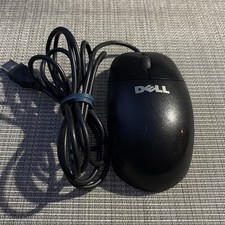 Dell M-UK DEL3 USB Mouse USB Wired Mechanical Track Ball Scroll Wheel Corded OEM