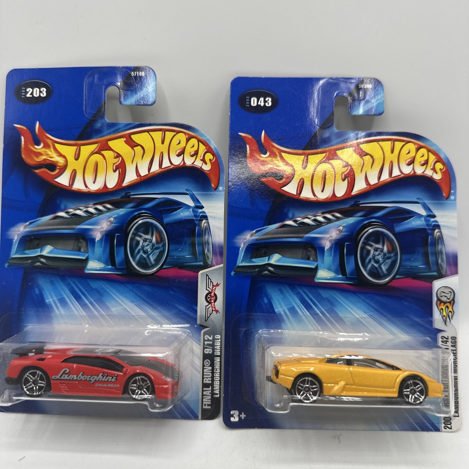 Hot Wheels Lamborghini Diablo And Murcelago 2003 203 And 043