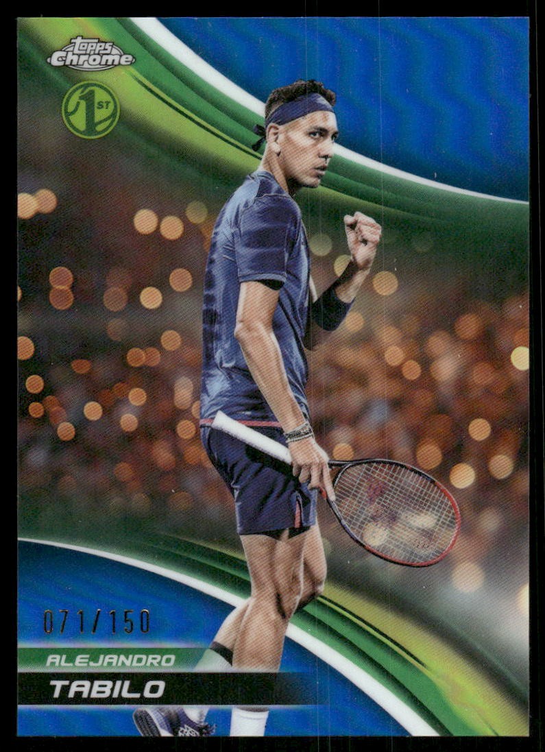 2025 Topps Chrome Blue Refractors #62 Alejandro Tabilo /150 - TN
