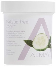 Almay Oil Free Gentle Eye Makeup Remover Pads , 80 Count Pack of 1 , White