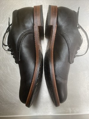 Red Wing USA 9043 Herren UK10,5 American Black Leather Postman Schuhe Vibram Sohlen
