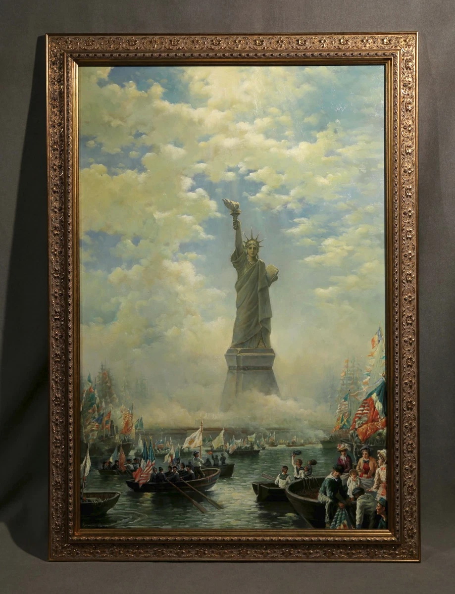 自由女神像绘画艺术绘画| eBay