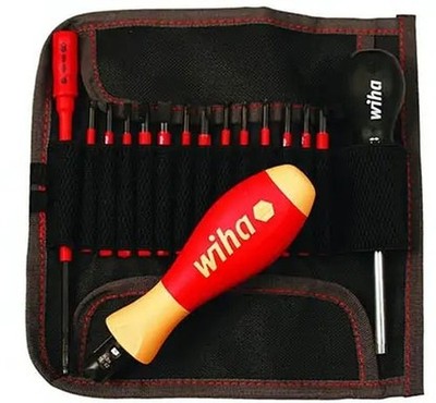 Wiha 28792 16 Piece Insulated TorqueControl and SlimLine Blade Set