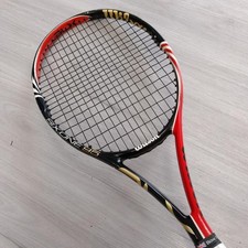Wilson Six.One 95 Tennis Racket Black/Red/Gold 332g G2 Used