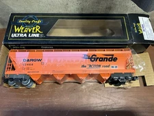 VINTAGE WEAVER 55466 DENVER RIO GRANDE 4-BAY ACF HOPPER O SCALE HI-RAIL