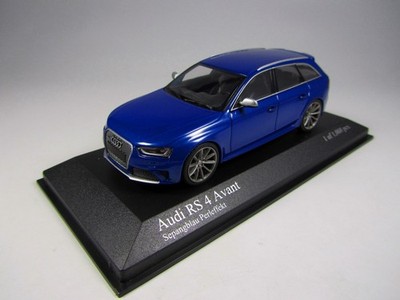 Audi RS4 B8 Avant Sepang blau 2012 Minichamps 1008 pcs 1:43