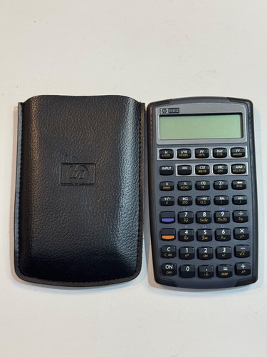 Hewlett Packard HP 10B Business Financial Calculator With Case 1987