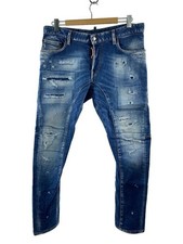 DSQUARED2 ALTRO JEANS BIKER TIEY 24SS FONDO 48 DENIM IDG S74LB1438 Usato