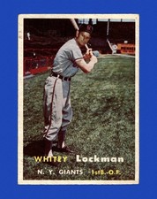 1957 Topps Set-Break #232 Whitey Lockman EX-EXMINT *GMCARDS*