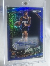 2024-25 Prizm Black Bradley Beal Auto Blue Shimmer FOTL Prizms #/25 Suns
