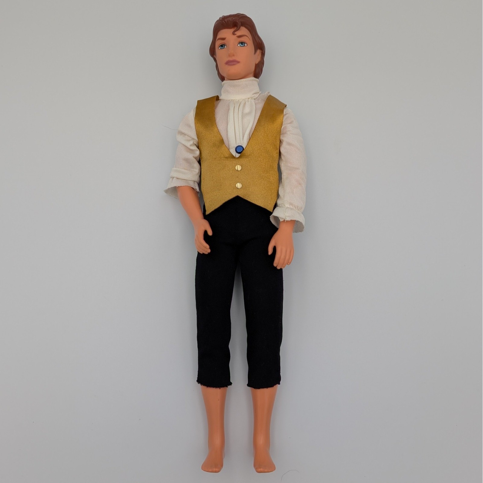 Mattel Disney Beauty and the Beast Prince Adam 12 Inch Doll 2009 Gold Vest 1240I