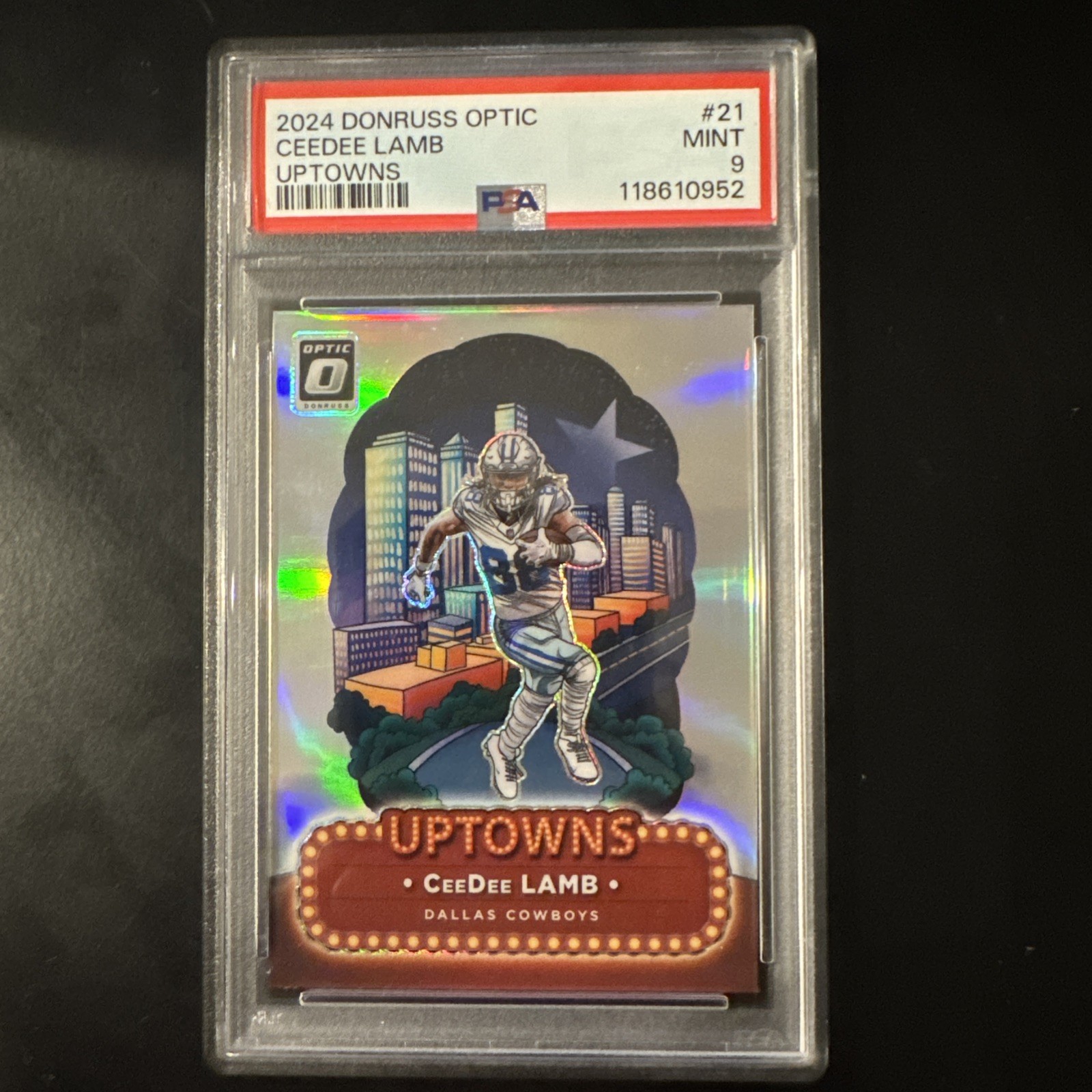 2024 Donruss Optic Ceedee Lamb Uptowns PSA 9 #21