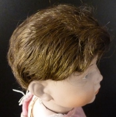 10'' / 26cm PUPPENPERÜCKE FÜR ANTIKE PUPPE, PUPPENHAAR, PUPPENPERÜCKE, VINTAGE PERÜCKE