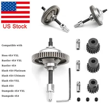 For Traxxas Slash4X4 Hoss 4X4 VXL Rustler RC Steel Center Differential Gear Kits