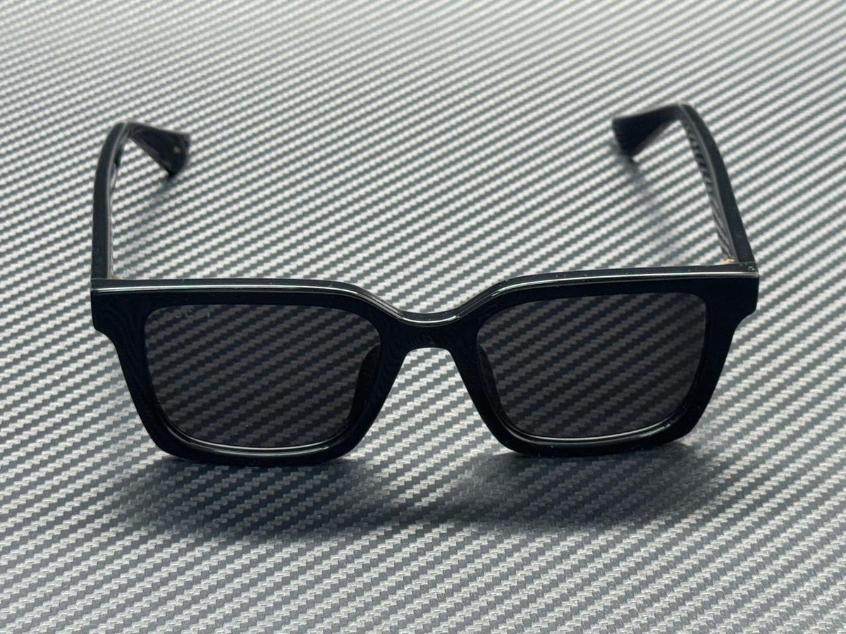 GUCCI GG1582SK 001 Black Grey Men's Large 54 mm Sunglasses | eBay