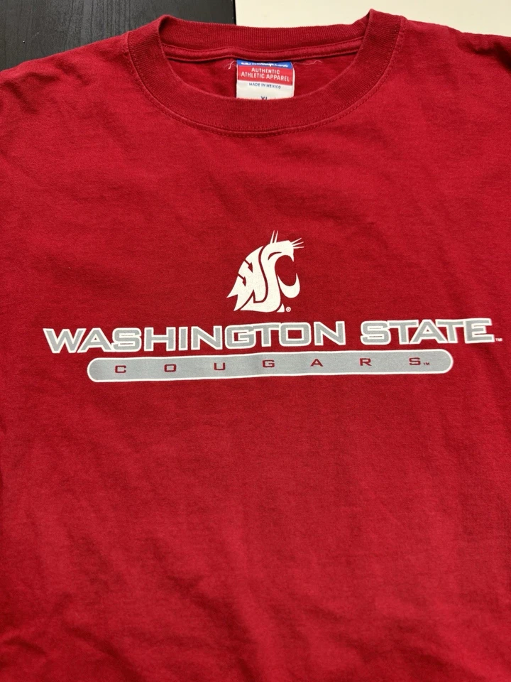 Camiseta manga larga Washington State Cougars para hombre XL Champion Y2K Foto 4 de 4