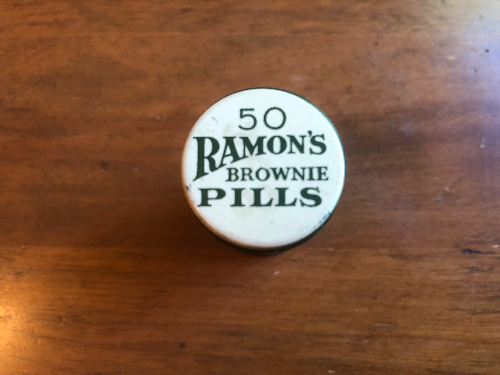 Antique, RAMON'S, BROWNIE PILLS,  Apothecary, Medicine TIN, Early 1900's