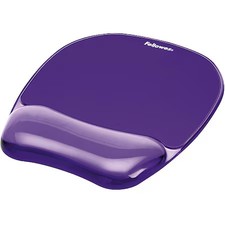 Fellowes 91441 Mousepad W/Wrist Support, Purple