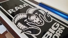 Dodge Ram 1500 Hood Decal Stripes Graphics Vinyl Sticker Unofficial 2009-2024