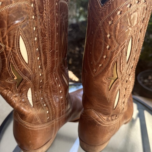 Ariat Women's Starling Boots 10015324 Size 8.5 B Brown White Gold Cowboy Boots - Bild 11 von 18