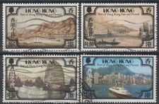 Hong Kong - 1982 set di 4 380-83 Porto di Hong Kong cv 5,45