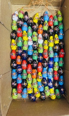 10 Strands Multi Color Glass Beads, Handmade, Import Fees Paid Door Delivery DDP