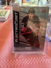 Seth Jarvis 2023-24 UD Engrained ElectroCast #EC-21 Carolina Hurricanes