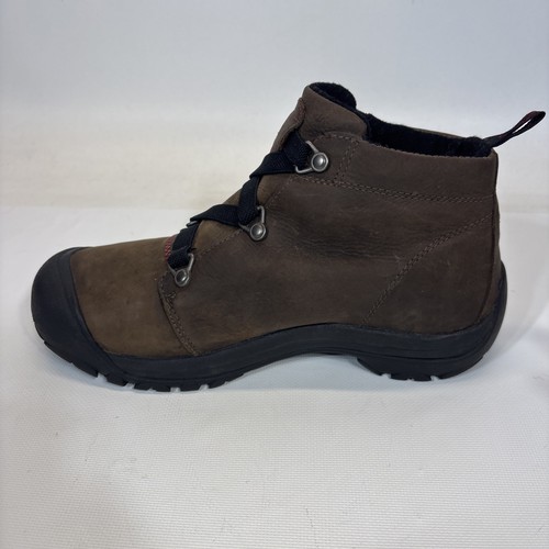 Keen Black Leather Primaloft 200 Gram Insulation Boots Size 9 Hiking Boots Strap - Picture 4 of 11