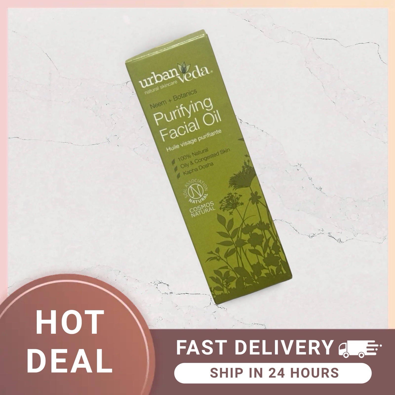 Urban Veda PURIFYING FACIAL OIL FOR OILY SKIN TYPE 30ml RRP £34.99