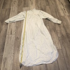 Gilligan O'Malley Long White Floral Ruffle Nightgown Prairie Cottage Country M