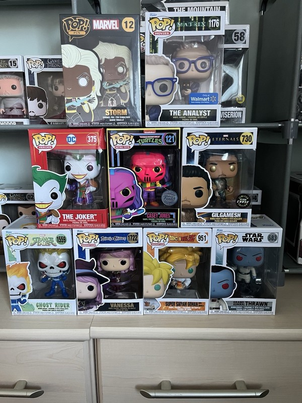 9 Funko Pops Including Rare Chase and Blacklight Bundle